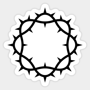 Crown of thorns of the Lord and Savior Jesus Christ. Sticker